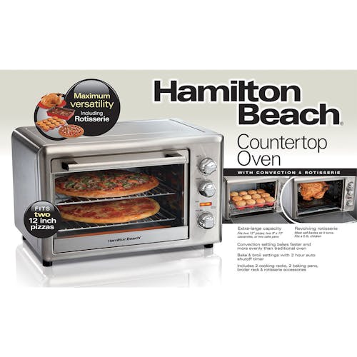 Hamilton Beach Countertop Toaster Oven With Convection And